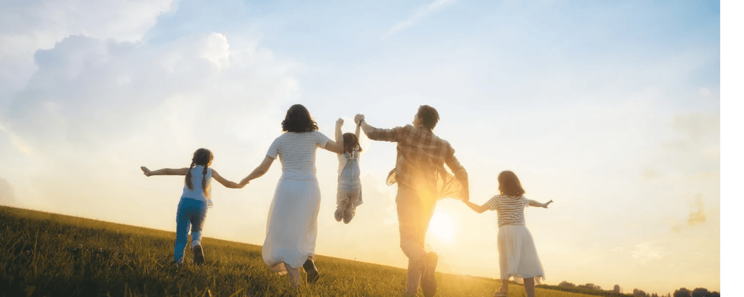 Family enjoying the outdoors.