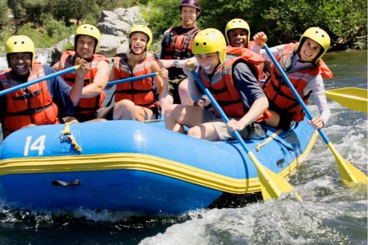 group whitewater rafting